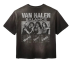 Gold+Vintage Gallery Raspberry Hills Balance Van Halen Black Tee
