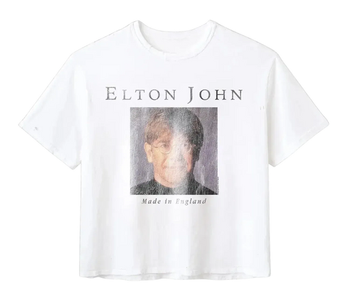 Gold+Vintage Gallery Raspberry Hills ‘Elton John’ Tee
