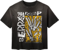 Gold+Vintage Raspberry Hills Code 77 Black Tee
