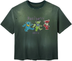 Gold+Vintage Raspberry Hills Grateful Berry Green Tee