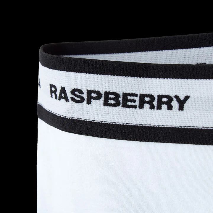 RASPBERRY HILLS WHITE BOXER BRIEFS
