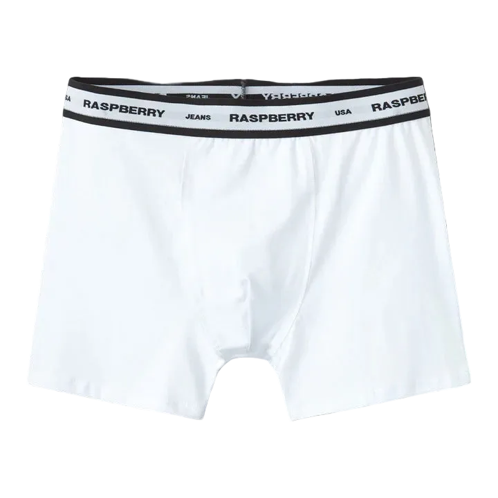 RASPBERRY HILLS WHITE BOXER BRIEFS
