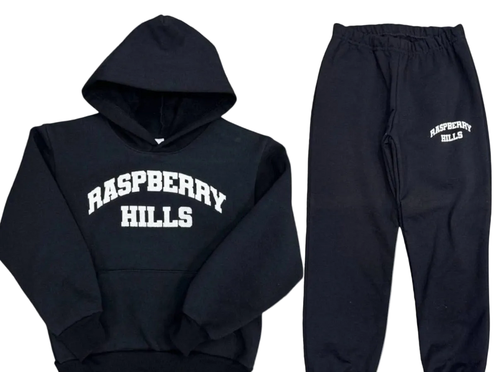 Raspberry Hills Logo Tracksuit Black (Youth)
